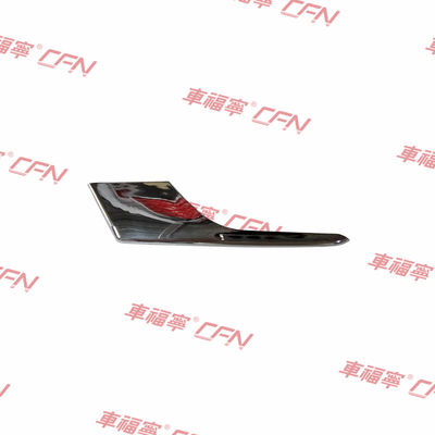 Tesla Model X 2015-2021 Lewy przedni górny chromowy mgły światło formowanie wykończenie 1049611-00-F OEM ABS Plastic