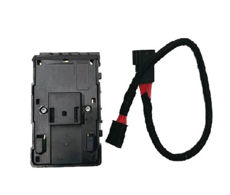 Przełącznik szyby po stronie kierowcy Tesla, matowy czarny z przewodem 1081037-02-G