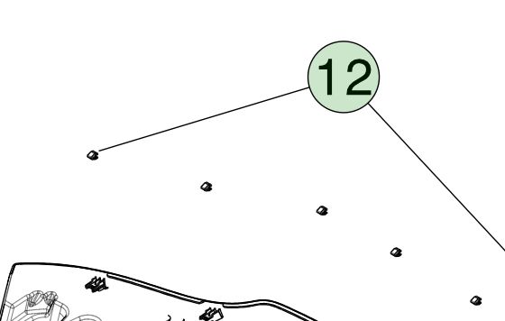 Zaczep krawędziowy 6MM do Tesli Model X, lewa strona, 2R, montaż osłony bocznej IB/OB 1496105-00-B