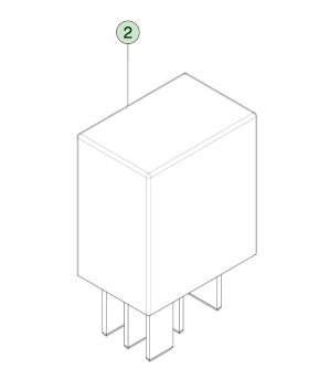 40 Amp 12 Volt Plug-In Relay dla Tesla Model S (2012-2021) OEM Część 1009577-00-A