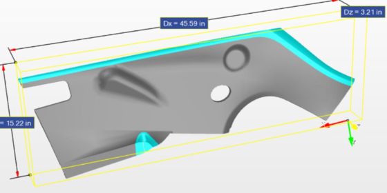 FRUNK APRON - LEFT HAND   FOR TESLA MODEL S 2021+ 1564261-00-B