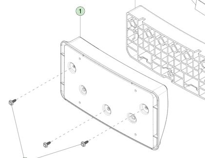 ASSEMBLY FRONT LICENSE PLATE BRACKET CN  FOR TESLA MODEL S 2021+ 1657291-00-A